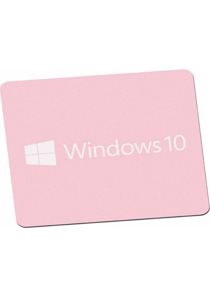 Windows 10 Pembe Pastel Bilgisayar Mouse Pad