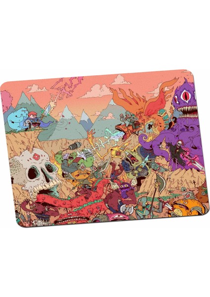 Trippy Tarz Çizgi Film Çöps Canavarlar Mouse Pad