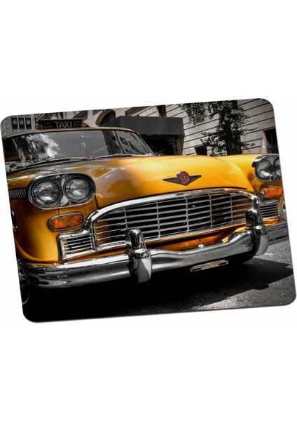 Taksi Nostalji Old Muscle Car Araba Mouse Pad