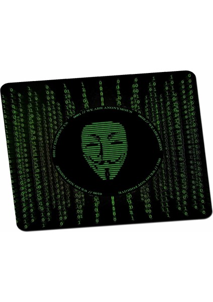 Hacker Anonymous V For Vendetta Yazılım Mouse Pad