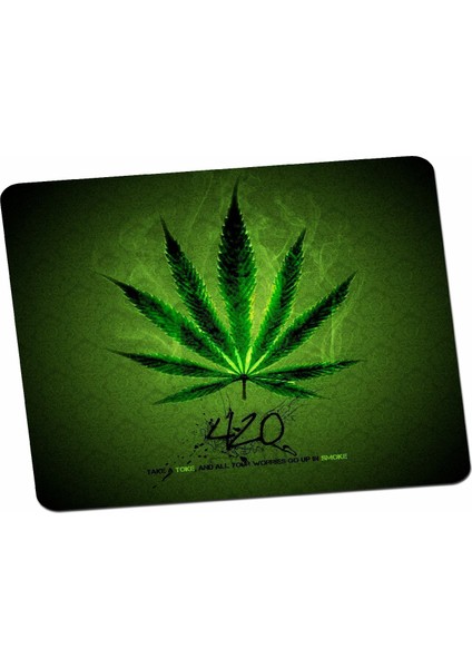 Marijuana Esrarengiz Bağımlı Mouse Pad