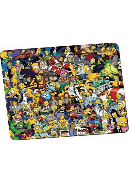 Panorama Ajans Simpsons Simpsonlar Karışık Çizgi Dizi Mouse Pad