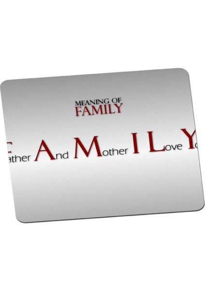 Aileye Hediye Anne ve Baba Anneler Günü Mouse Pad