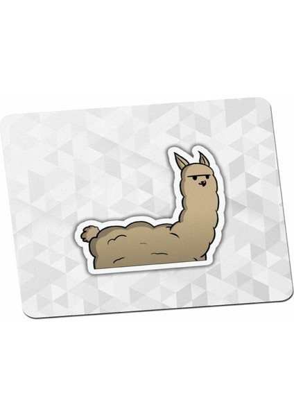 Çizgi Dizi Severlere Cute Sticker Tasarım Mouse Pad 2