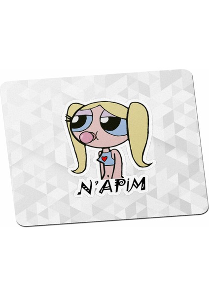 Napim Sticker Tiki Kız Hediye Baskı Mouse Pad