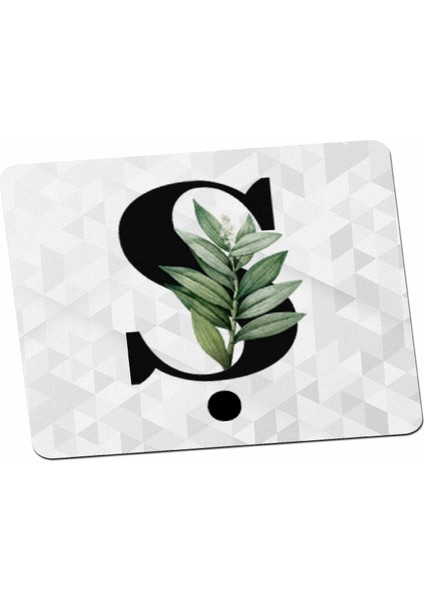 Ş Harfi Yeşil Yapraklı Mouse Pad