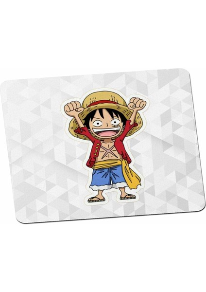 One Piece Anime Dizi Monkey D. Luffy Sticker Mouse Pad