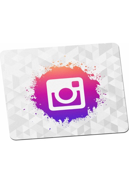 Influencer Hediyelik Instagram Logo Sticker Mouse Pad