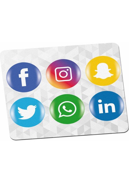 Sosyal Medya Kullanıcılarına Logo Sticker Tasarım Mouse Pad