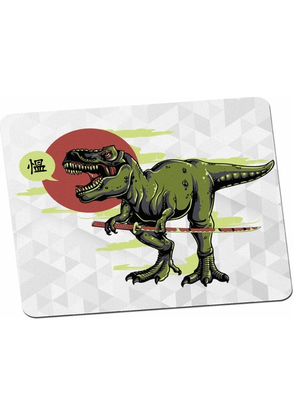 Japon Kültürü Meraklılarına Dinazor Sticker Mouse Pad