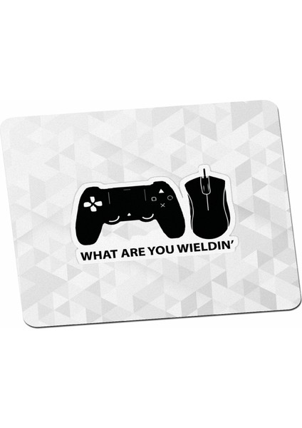 Ne Yapıyorsun Sticker Oyuncular Için Mouse Pad