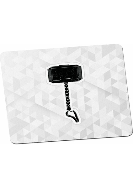 Marvel Mjolnir Sticker Tasarım Mouse Pad