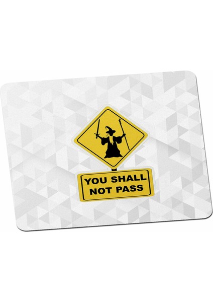 Yüzüklerin Efendisi Severlere Gandalf Geçiş Yok Tasarım Mouse Pad