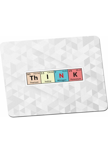Periyodik Tablo Düşün Kimyacı Sticker Mouse Pad