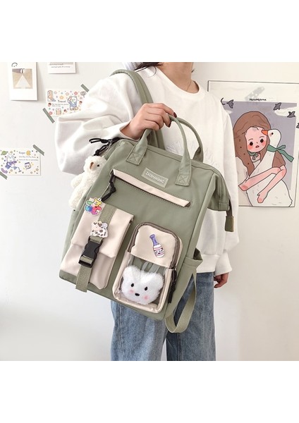 Kadınlar Için Mor Tiki Sırt Çantası, Su Geçirmez Sırt Çantası Şeker Renkler Genç Seyahat Çanta Için Güzel Kadın Okul 2021 (Yurt Dışından)