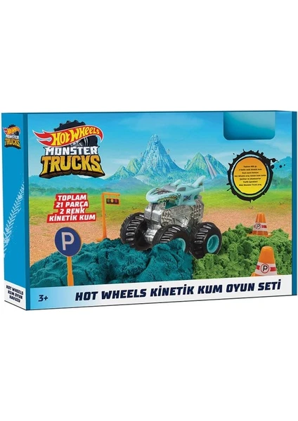 HHJ36 Hot Wheels Monster Trucks Kinetik Kum Oyun Seti