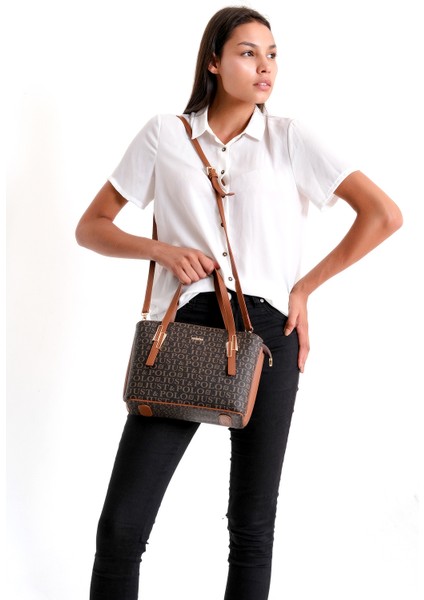 Kahve Taba El Omuz Çantası indirimleri