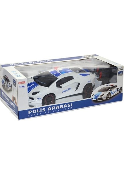 Toy-13 Toysan, 1:12 Kumandalı Şarjlı Polis Arabası