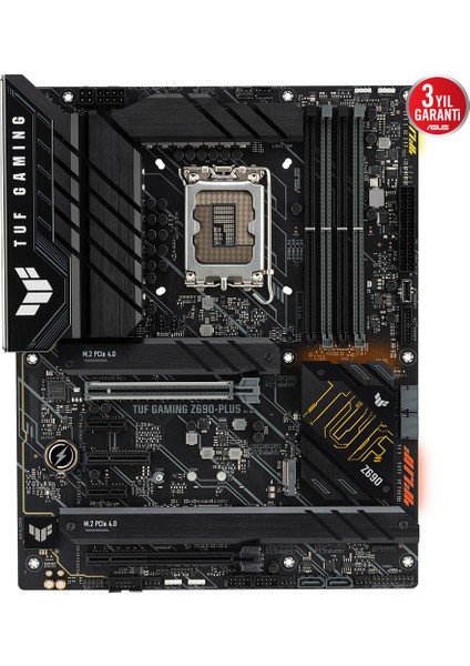 Tuf Gamıng Z690-Plus Intel Z690 Lga1700 Ddr5 6000 Dp Hdmı 4X M2 Usb3.2 Aura Rgb 2.5Gbit Lan Atx (Tuf Gamıng Z690-Plus) Anakart