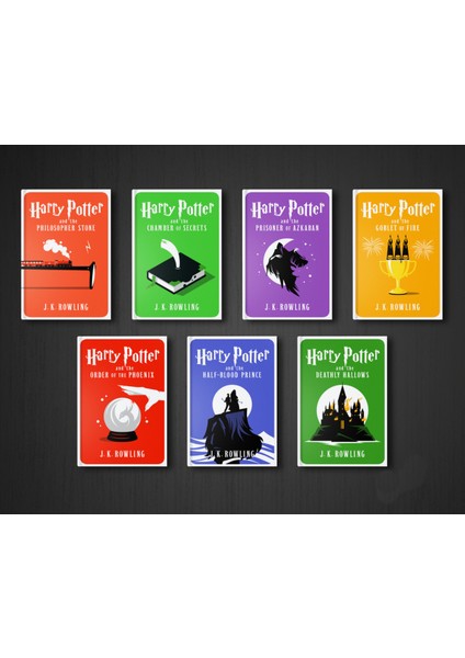 Harry Potter Set Retro Ahşap Poster