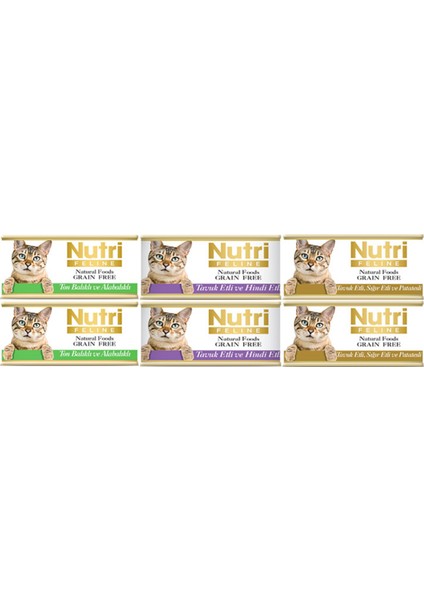 Adult Kedi Konserve Maması 85 gr 6'lı Mix