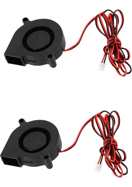 2x Dc 24 V 50MM Darbe Radyal Soğutma Fanı Hotend Ekstruder Reprap 3D Yazıcı Için (Yurt Dışından)
