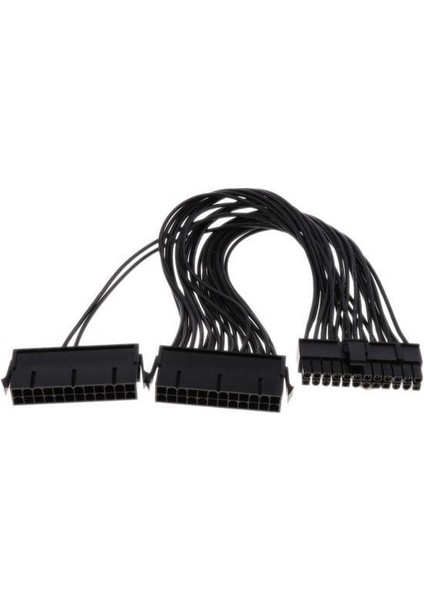 2x 30 cm Atx Madencilik 24PIN 20 + 4pin Çift Psu Güç Kaynağı Uzatma Kablosu (Yurt Dışından)