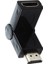 1x HDMI Sağ Açı Erkek Kadın 90-180 Derece Adaptör Kablosu Kurşun Konnektörü 1