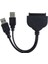 USB 3.0 - Sata 22PIN Veri Gelişmiş Güç Kablosu Adaptörü, 2.5 Inç HDD Sabit Disk Sürücü Kablosu, 0.15M/0.5FT, Siyah(Yurt Dışından) 2