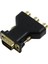 15 Pin VGA Erkek - 3 Rca Dişi M/f Adaptör Konektörü Dönüştürücü Siyah 2