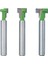 3 Adet 1/4 Shank 6.35MM T-Yuvası Kesici Yönlendirici Bit Seti Altıgen Cıvata Anahtar Deliği Uçları T Planya Freze Ahşap Wooorking Için 1