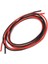 Yeni 2m Awg Yumuşak Silikon Esnek Tel Kablo 18 Awg (1 Metre Kırmızı + 1 Metre Siyah) 3