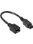 10CM 1394 6pin Dişi - 1394B 9pin Erkek Firewire 400 - 800 Kablo Siyah 1