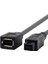 10CM 1394 6pin Dişi - 1394B 9pin Erkek Firewire 400 - 800 Kablo Siyah 3