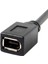10CM 1394 6pin Dişi - 1394B 9pin Erkek Firewire 400 - 800 Kablo Siyah 5
