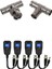1x Bnc Erkek - 2 Dişi Fiş Rf Koaksiyel T Adaptör ve 2 Çift Video Balun, Hd-Cvı/tvı/ahd Utp Pasif Video Balun 1