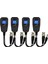 1x Bnc Erkek - 2 Dişi Fiş Rf Koaksiyel T Adaptör ve 2 Çift Video Balun, Hd-Cvı/tvı/ahd Utp Pasif Video Balun 3