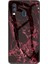Galaxy A40 Için Mermer Desen Temperli Cam Pc + Tpu Telefon Kılıfı - Kırmızı (Yurt Dışından) 1