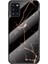 Galaxy A31 Için Mermer Doku Temperli Cam + Pc + Tpu Hibrit Telefon Kılıfı - Siyah / Altın (Yurt Dışından) 1