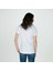 Kadın Derin V Yaka T-Shirt - Beyaz 3