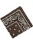 Paisley Baskı Bandana Kafa Wrap Boyun Saç Bandı Bileklik Mendil Kahve 5