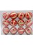 12 Adet Noel Top Hediye Kutusu Düğün 8 cm Glitter Topu Asılı Kolye Kırmızı Asılı 1