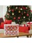 12 Adet Noel Top Hediye Kutusu Düğün 8 cm Glitter Topu Asılı Kolye Kırmızı Asılı 4