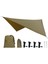 360X290 Cm Su Geçirmez Tarım Çadır Gölge Açık Kamp Hamak Yağmur Fly Uv Bahçe Tente Gölgelik Sunshade Ultralight 5 Renkler | Güneş Barınağı (Kahverengi) (Yurt Dışından) 1
