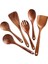 6 Adet Teak Ahşap Kaşık Masif Ahşap Spatula Mutfak Pişirme Ahşap Spatula Pişirme Spatula Set Ahşap Scoop Sofra Takımı | Pişirme Aracı Setleri (Yurt Dışından) 1