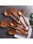 6 Adet Teak Ahşap Kaşık Masif Ahşap Spatula Mutfak Pişirme Ahşap Spatula Pişirme Spatula Set Ahşap Scoop Sofra Takımı | Pişirme Aracı Setleri (Yurt Dışından) 3