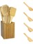 Pişirme Eşyaları Set 6 Parça Bambu Ahşap Kaşık Spatulas Bonus Tencere Için Isıya Dayanıklı Mutfak Aletleri Yapışmaz | Pişirme Aracı Setleri (Yurt Dışından) 1