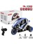 1: 8 2.4G Rc Araba Uzaktan Kumanda Dublör Motosiklet Çocuk Elektrikli Yarış Motosiklet İle Serin Işık Oyuncaklar Erkek Hediye Için (Mavi) (Yurt Dışından) 3