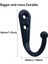24 Parça Ceket Kanca Duvara Monte Robe Kanca Tek Ceket Askısı Yok Çizim Ve 50 Parça Vidalar Siyah | Robe Hooks (Yurt Dışından) 3