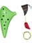 Ocarina 12 Buracos C Anahtar Ocarina 12 Delik Ocarina Flüt Orff Cihaz Çocuklar Için Müzik Aletleri | Ocarina (Yeşil) (Yurt Dışından) 1